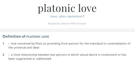 Am I in platonic love?