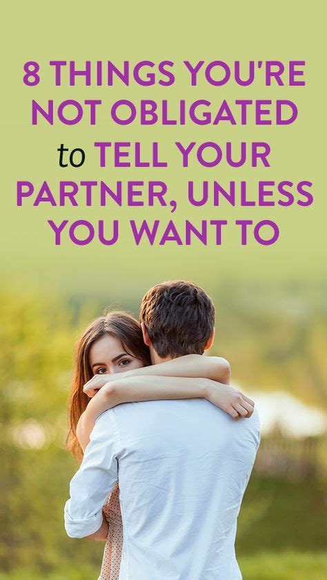 Am I obligated to tell my partner about my past?