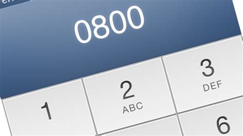 Are 0800 numbers free on iphones?