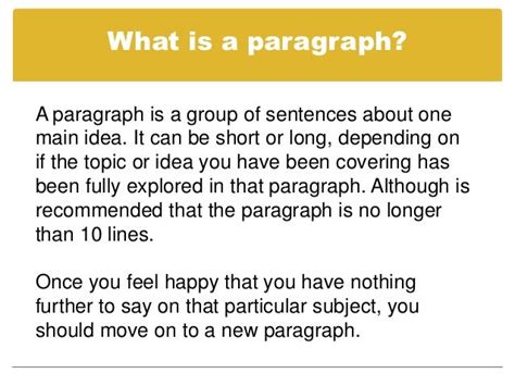 Are 10 sentences a paragraph?