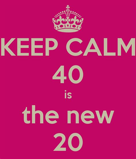 Are 40s the new 20s?