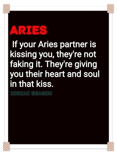 Are Aries good kissers?