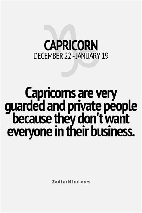 Are Capricorns very private?