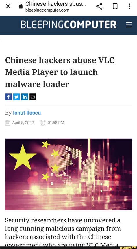 Are Chinese hackers using VLC media player to launch malware attacks?