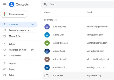 Are Google Contacts and Gmail contacts the same?