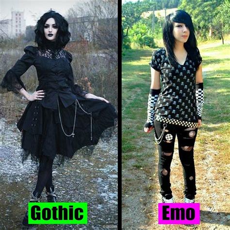 Are Goths emo?