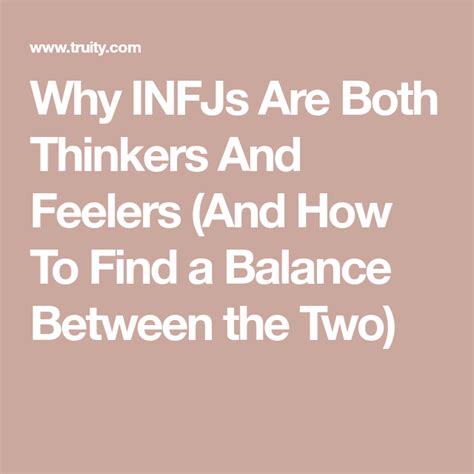 Are INFJs deep thinkers?