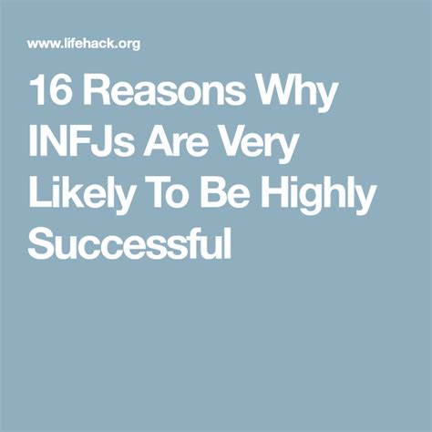 Are INFJs usually successful?