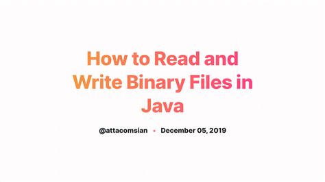 Are Java files binary?