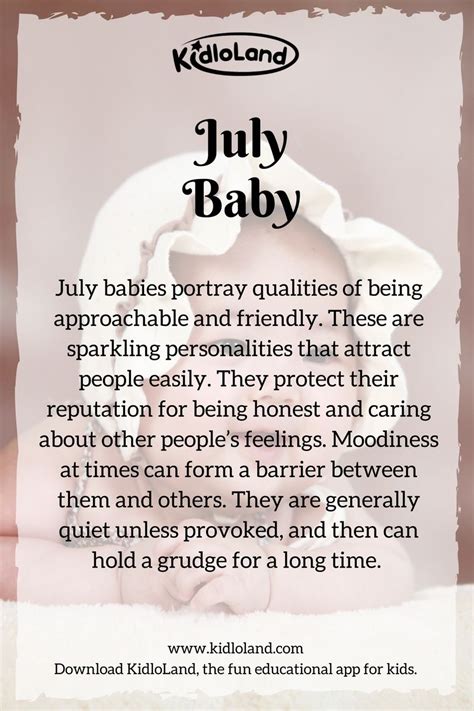 Are July babies lucky?