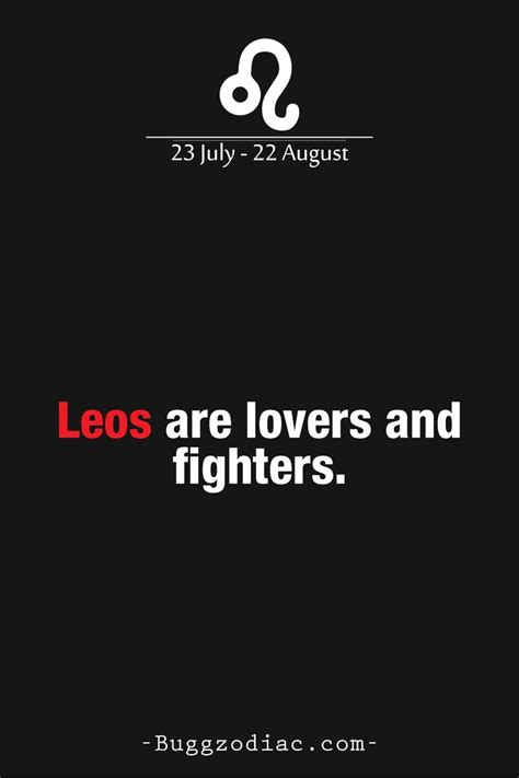 Are Leos lovers or fighters?