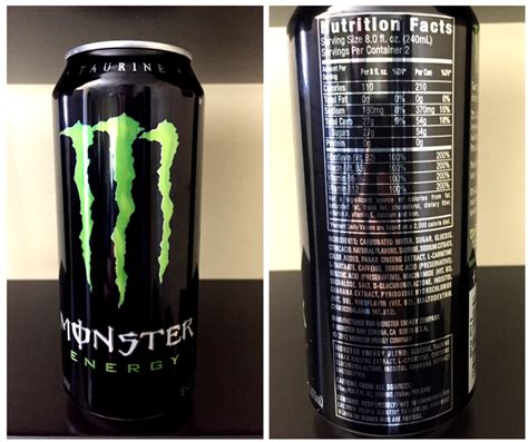 Are Monster drinks high in calories?