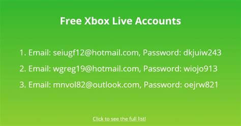 Are Xbox Live accounts free?