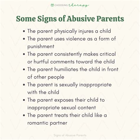 Are abusive parents aware?