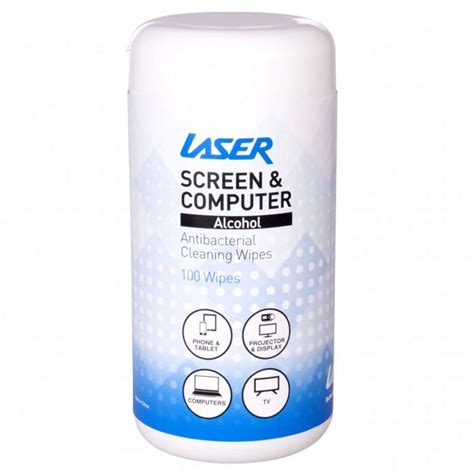 Are alcohol wipes safe for LCD screens?