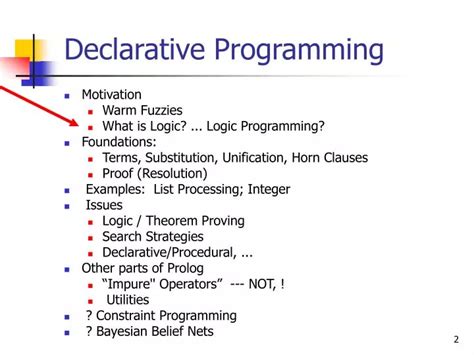 Are all programming languages declarative?