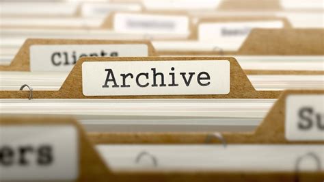 Are archive files important?