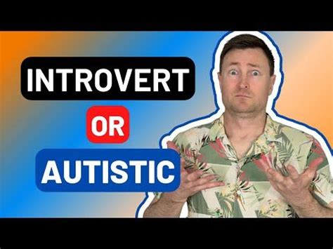 Are autistic people introverts?