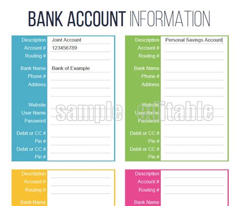 Are bank account details private?