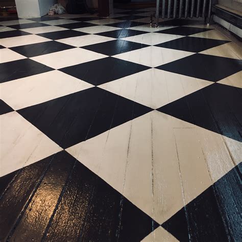 Are black and white floors out of style?