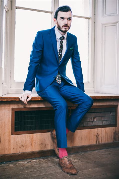 Are black socks OK with blue suit?