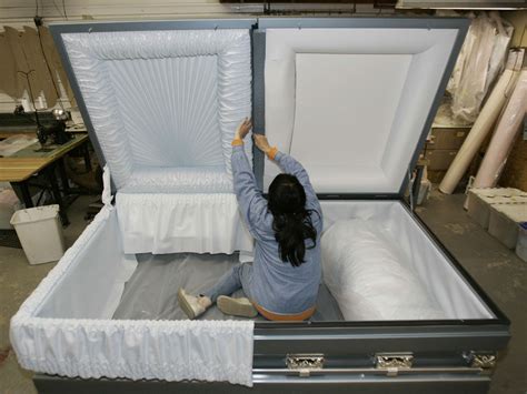 Are coffins locked when buried?