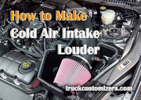 Are cold air intakes louder?