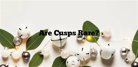 Are cusps rare?