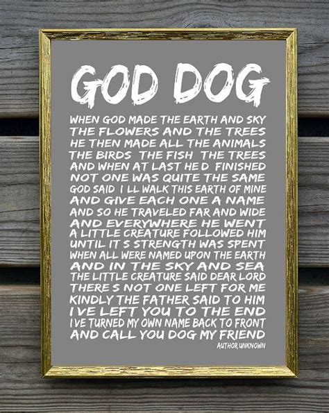 Are dogs a gift from God?