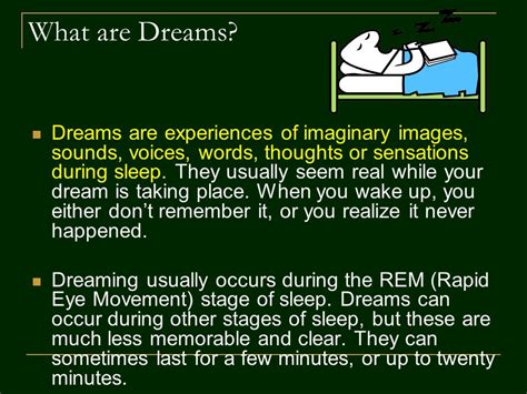 Are dreams real psychology?