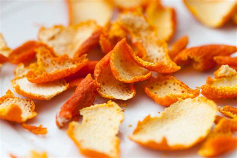 Are dried orange peels acidic?