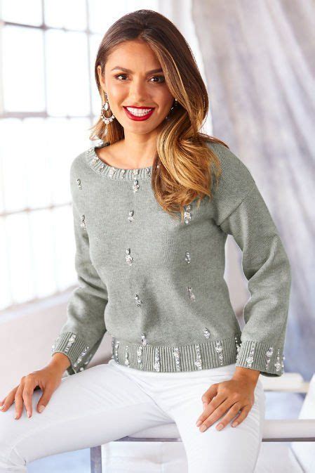 Are embellished sweaters in style 2023?