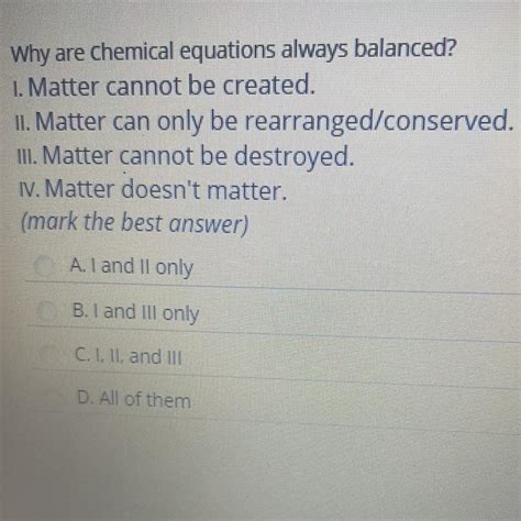 Are equations always balanced?