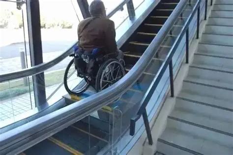 Are escalators wheelchair friendly?