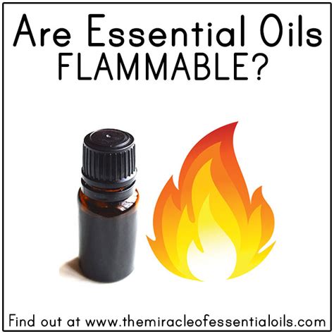 Are essential oils flammable?