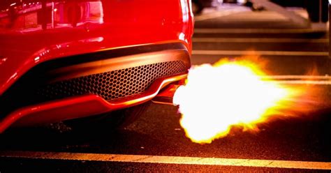 Are exhaust flames bad?