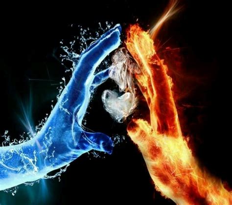 Are fire and water opposites?