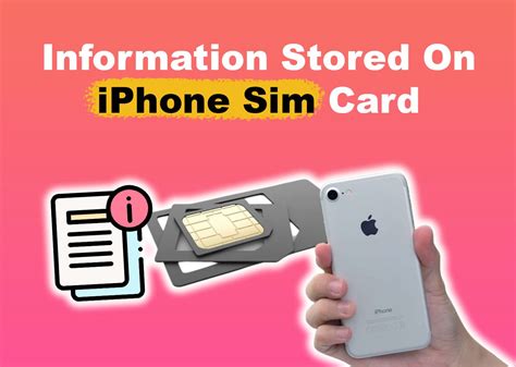 Are iPhone photos stored on SIM card?