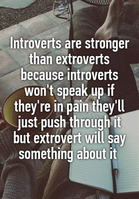 Are introverts stronger than extroverts?