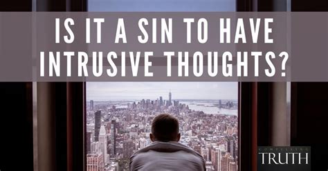 Are intrusive thoughts a sin?