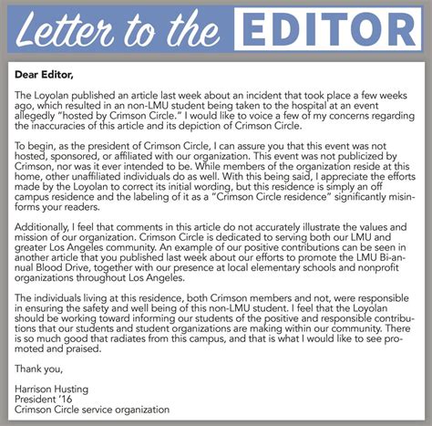 Are letters to the editor copyrighted?