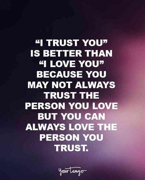 Are love and trust the same thing?
