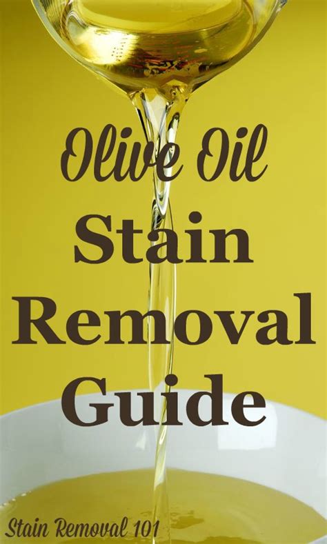 Are olive oil stains permanent?