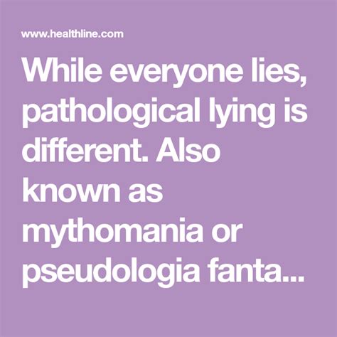 Are pathological liars mentally ill?