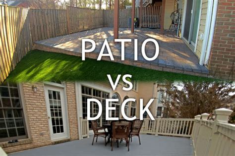 Are patios better than decks?