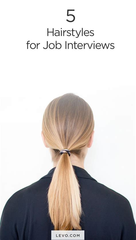 Are ponytails OK for interviews?
