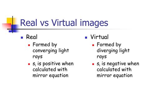 Are real images always virtual?