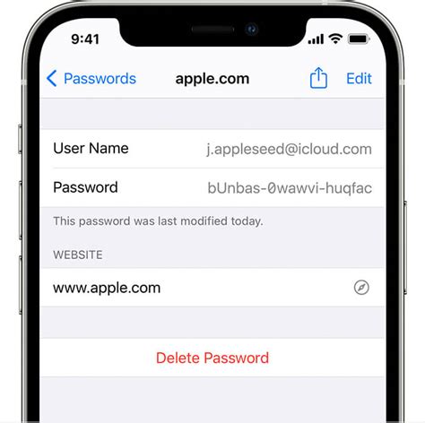 Are saved passwords linked to Apple ID?