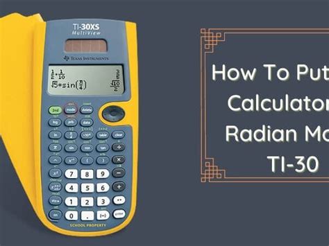 Are scientific calculators in radians?