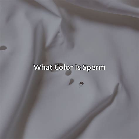 Are sperm stains permanent?
